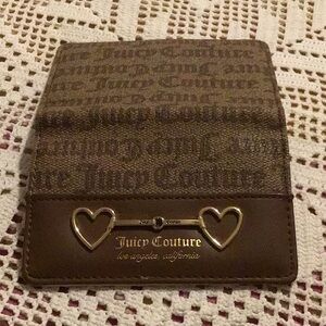 Juicy Couture Brown Wallet with Gold Accents